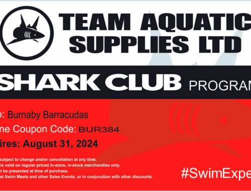 New Team Aquatics Discount card now available!